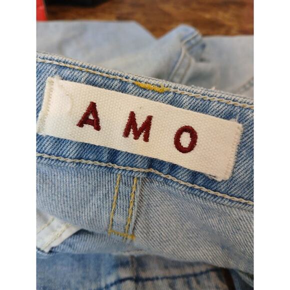 AMO Babe button fly distressed hems sweet cheeks  sz 25 - Picture 8 of 13